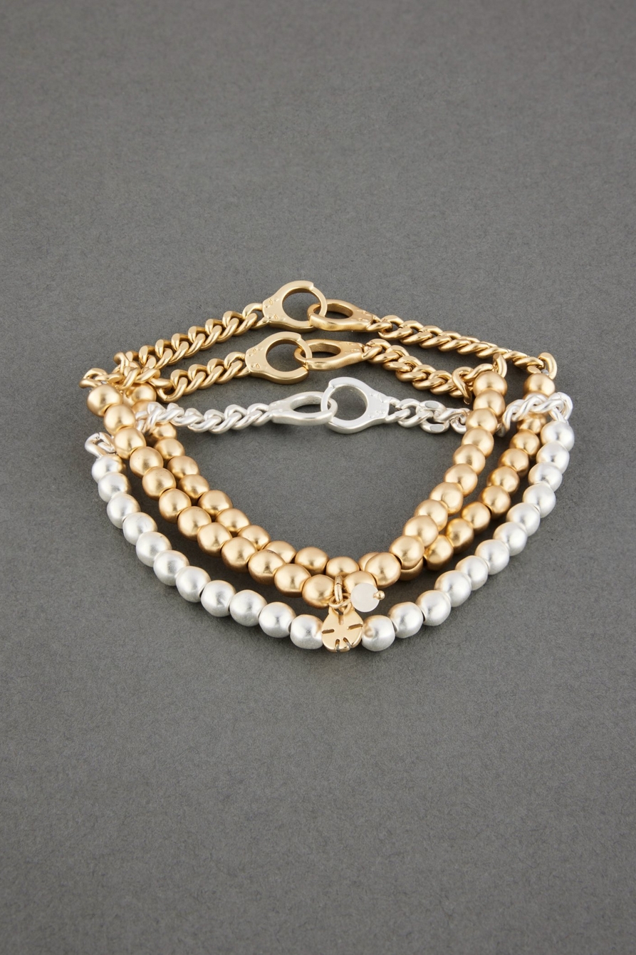 beaded handcuff bracelet set